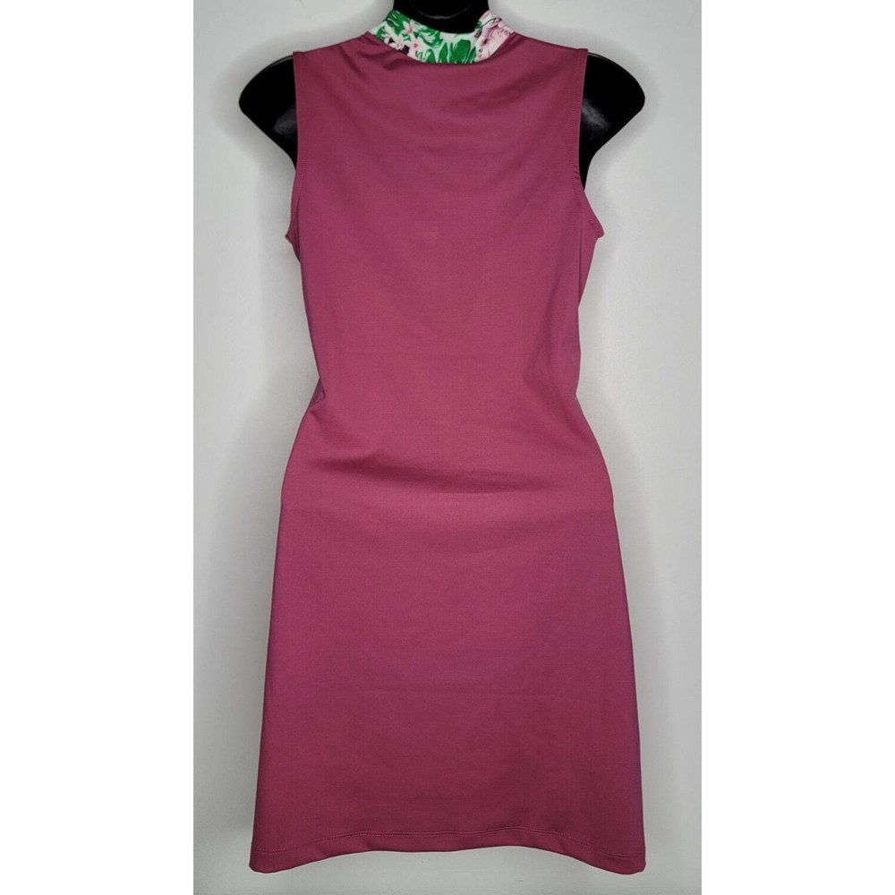 Tommy Bahama Golf Tennis Dress Womans Floral Tropical Print w/ Shorts Pink XS - Picture 5 of 8